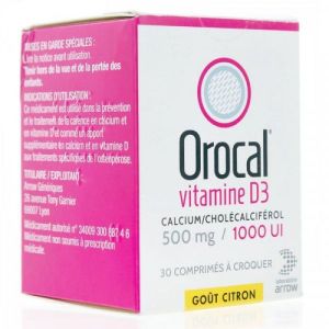 Orocal D3 500mg/1000ui Cpr 30