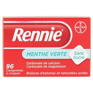 Rennie Menthe Verte S/sucre Bt