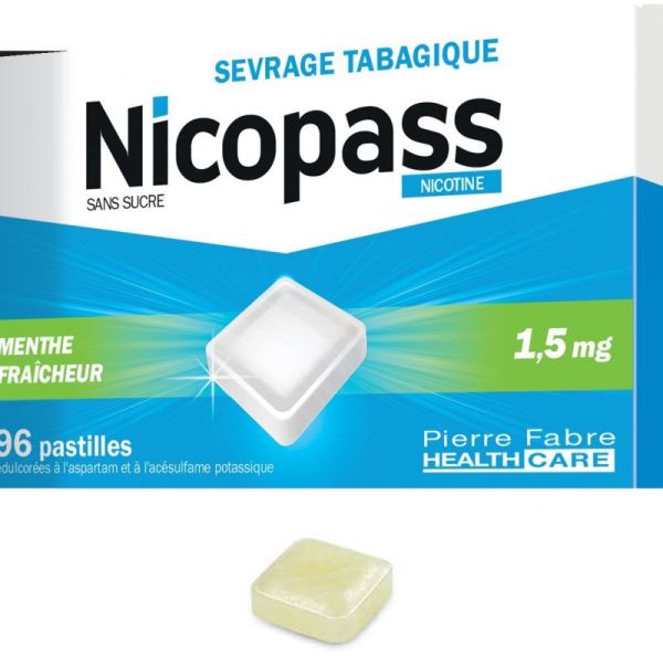 Nicopass 1.5mg Menthe Pastille