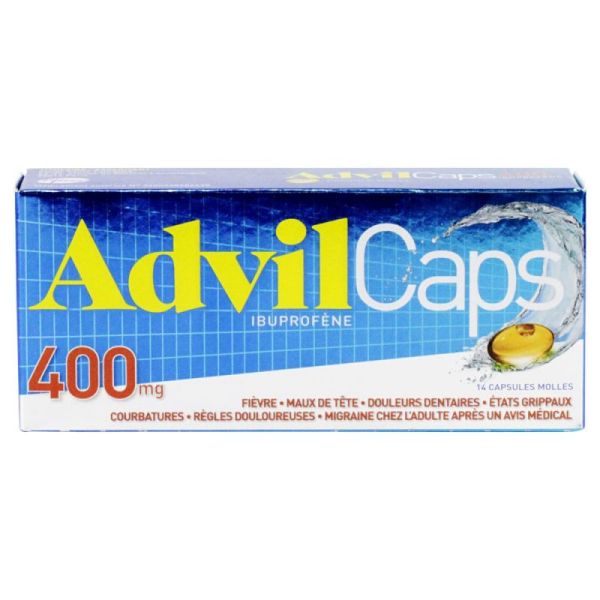 Advilcaps 400mg Capsules Bte/1