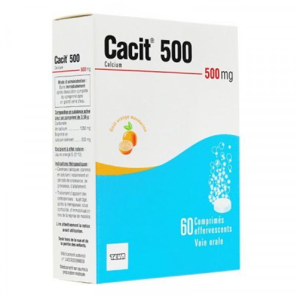 Cacit 500mg Cpr Efferv Bte/60